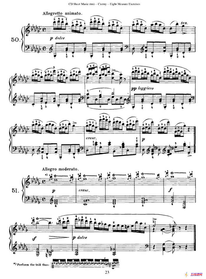 160 Eight- Measure Exercises.Op.821（车尔尼160首钢琴八小节练习曲（36——53））
