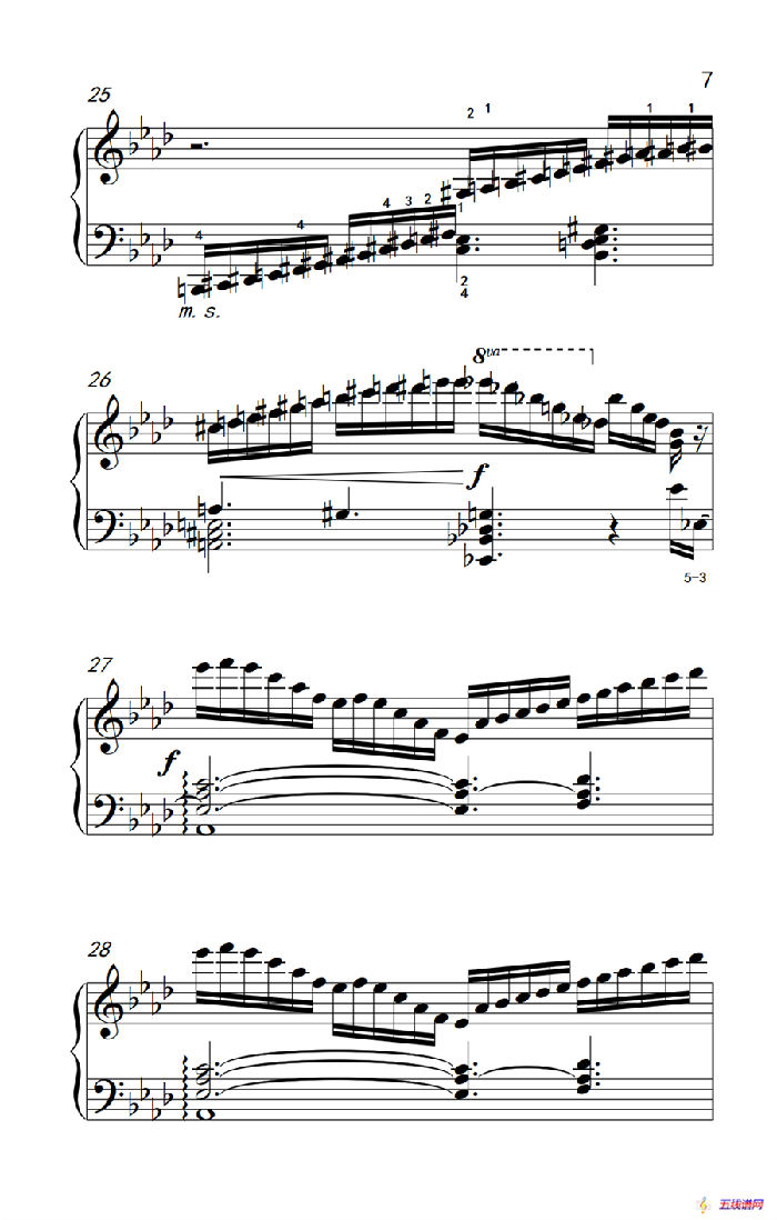 莫什科夫斯基 钢琴练习曲（第十一首）