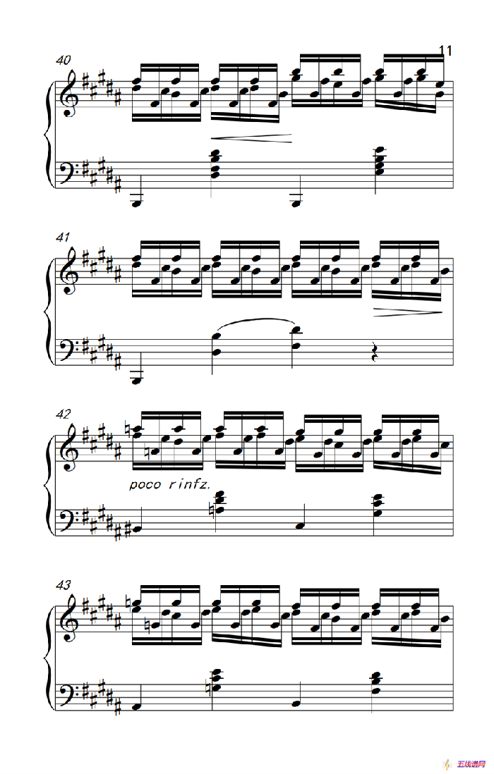 莫什科夫斯基 钢琴练习曲（第十五首）