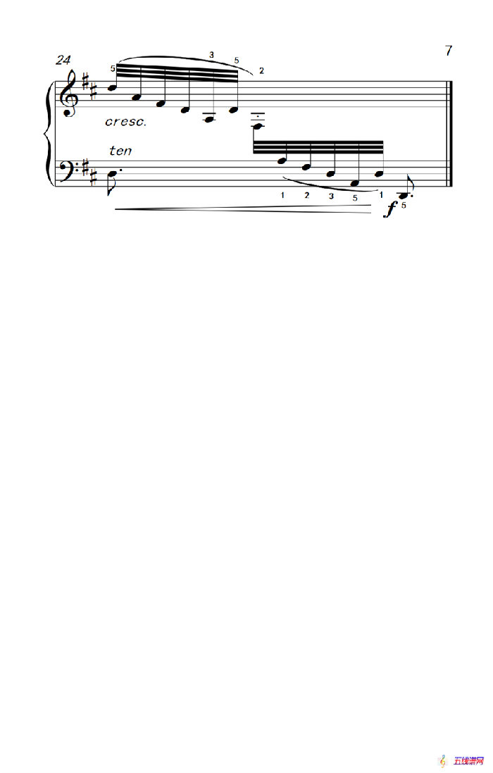 第六级 2.练习曲（中央音乐学院 钢琴（业余）考级教程 4-6级）