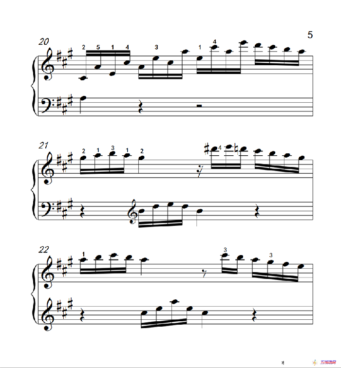 奏鳴曲 Opus 2 Nr.2 第四樂章（貝多芬奏鳴曲集 1）