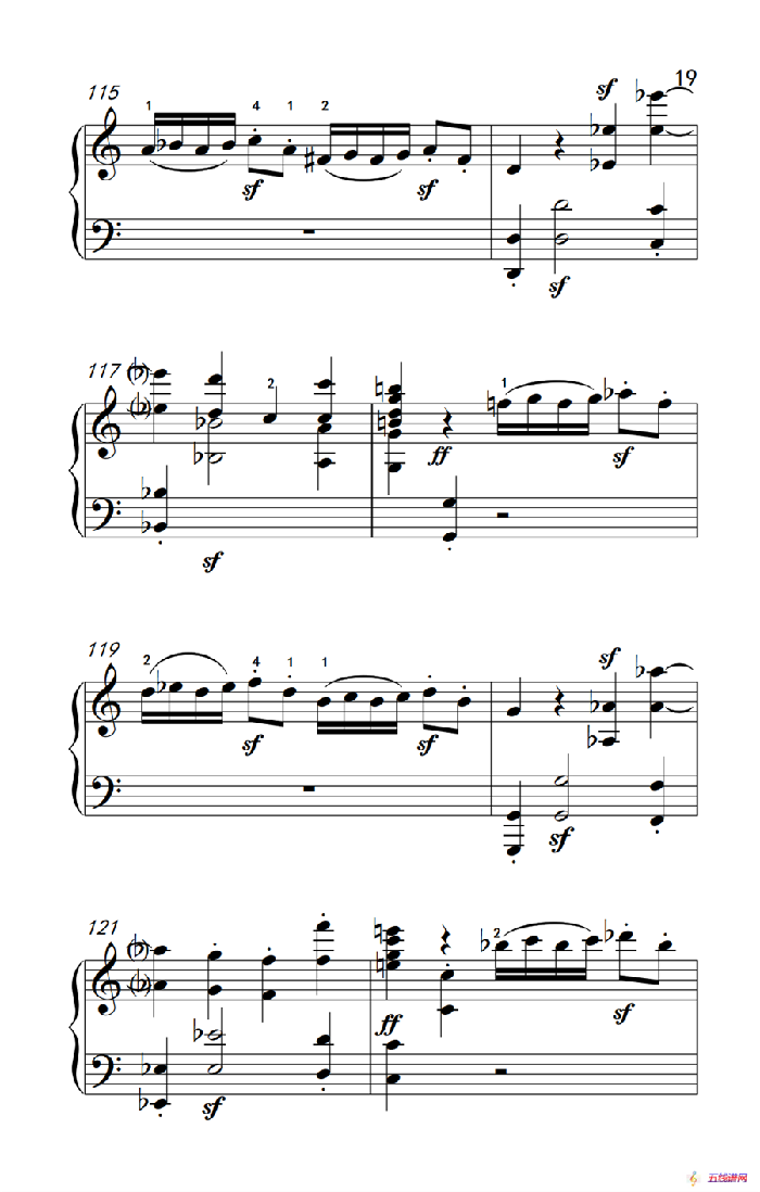 奏鸣曲 Opus 2 Nr.3 第一乐章（贝多芬奏鸣曲集 1）