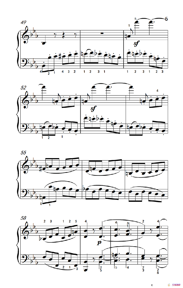 奏鸣曲 Opus 7 第一乐章（贝多芬奏鸣曲集 2）