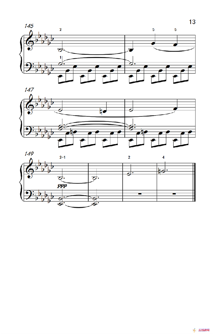 奏鸣曲 Opus 7 第三乐章（贝多芬奏鸣曲集 2）