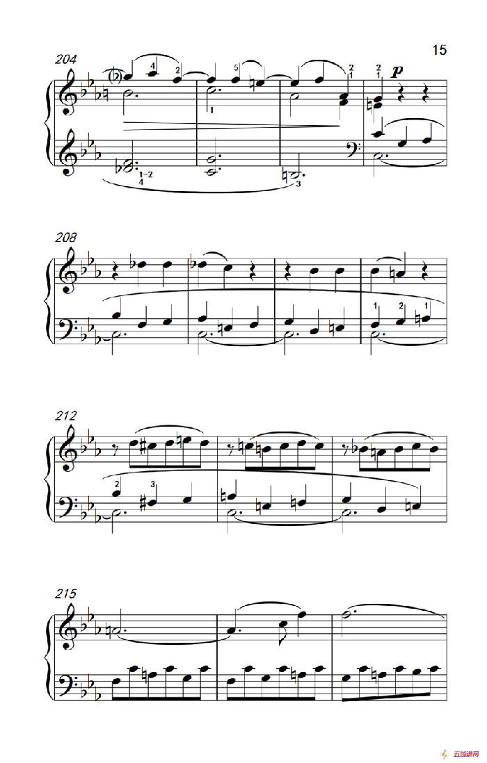 奏鸣曲 Opus 10 Nr.1 第一乐章（贝多芬奏鸣曲集 2）
