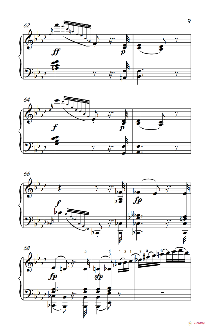 奏鸣曲 Opus 10 Nr.1 第二乐章（贝多芬奏鸣曲集 2）