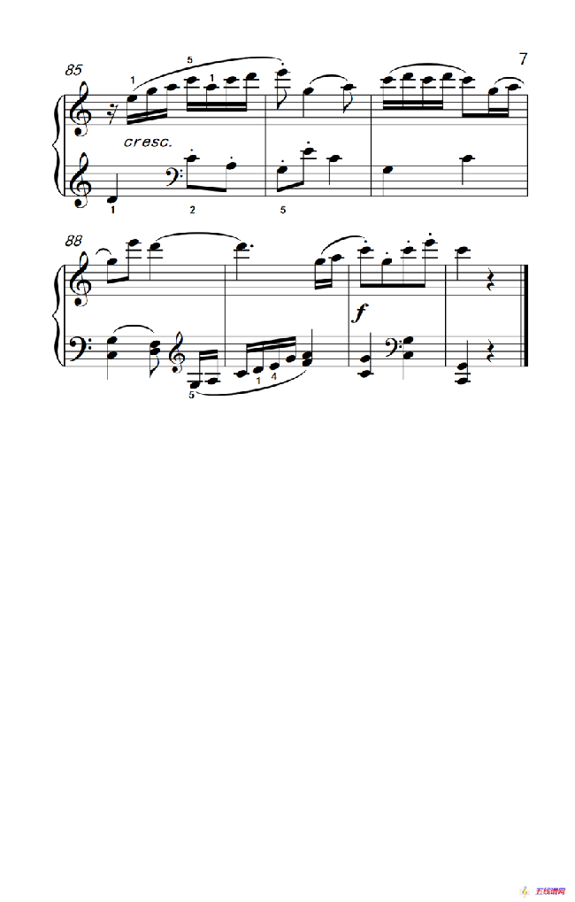 第七级2.宫调式——小喇叭（中央音乐学院 钢琴（业余）考级教程 7-9级）