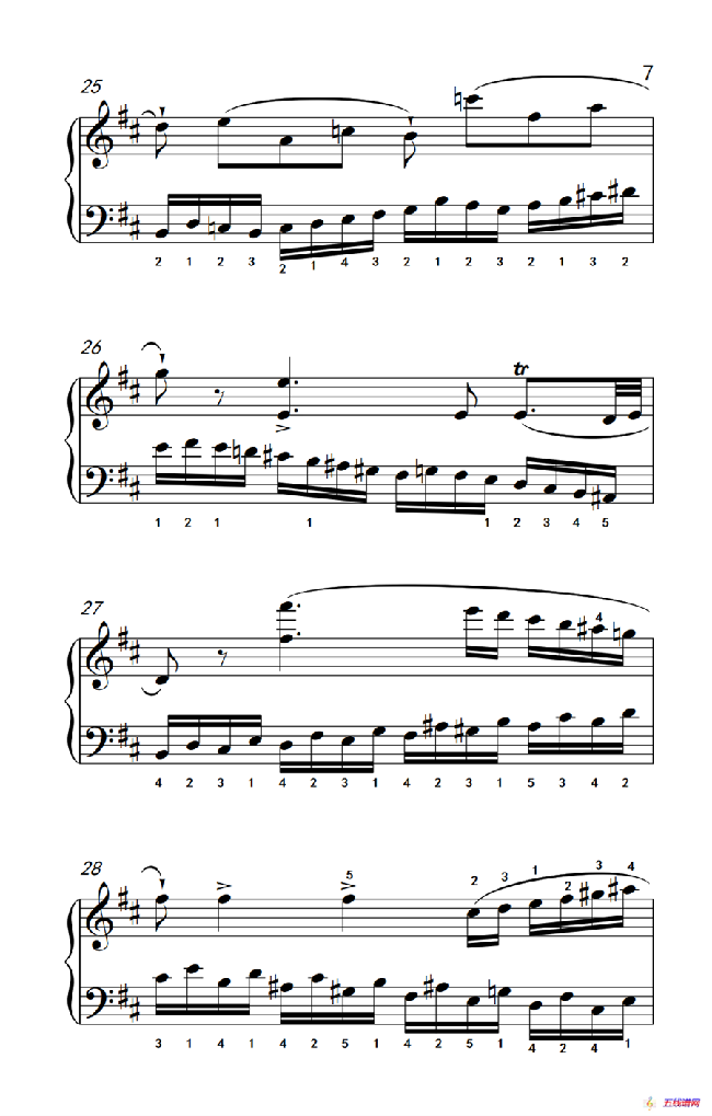 第八级2.练习曲 No.6 （中央音乐学院 钢琴（业余）考级教程 7-9级）