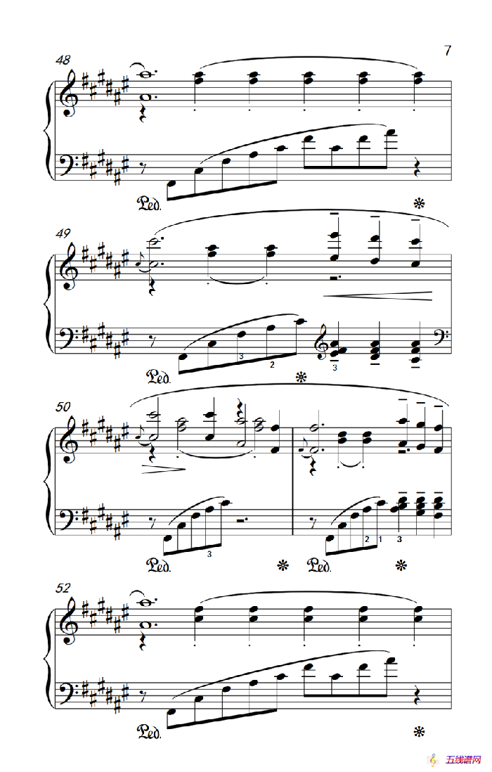 第八级2.春天 Op.43 No.6（中央音乐学院 钢琴（业余）考级教程 7-9级）