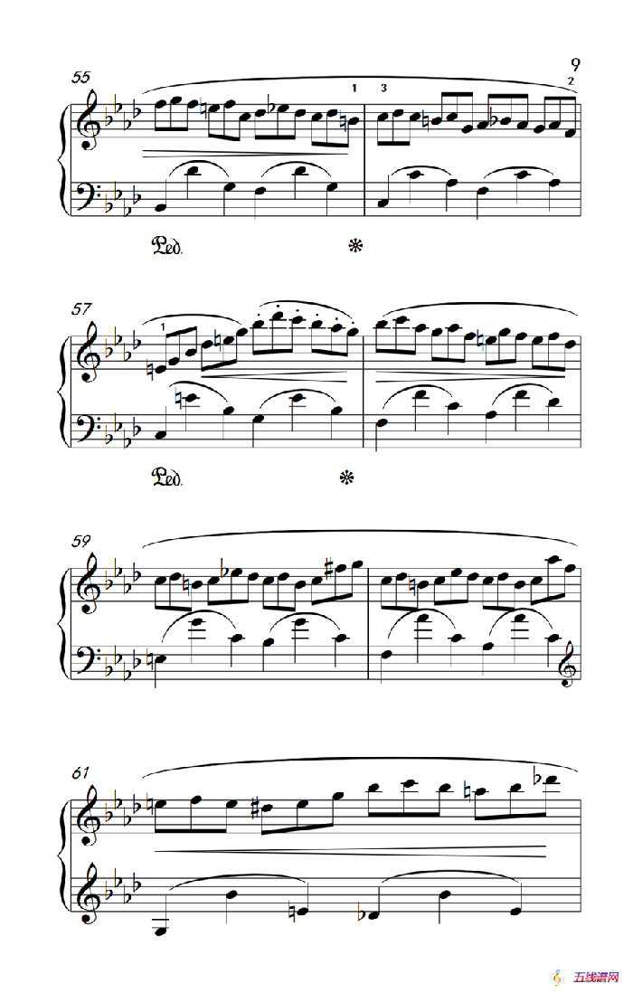 第九级1.练习曲 Op.25 No.2（中央音乐学院 钢琴（业余）考级教程 7-9级）