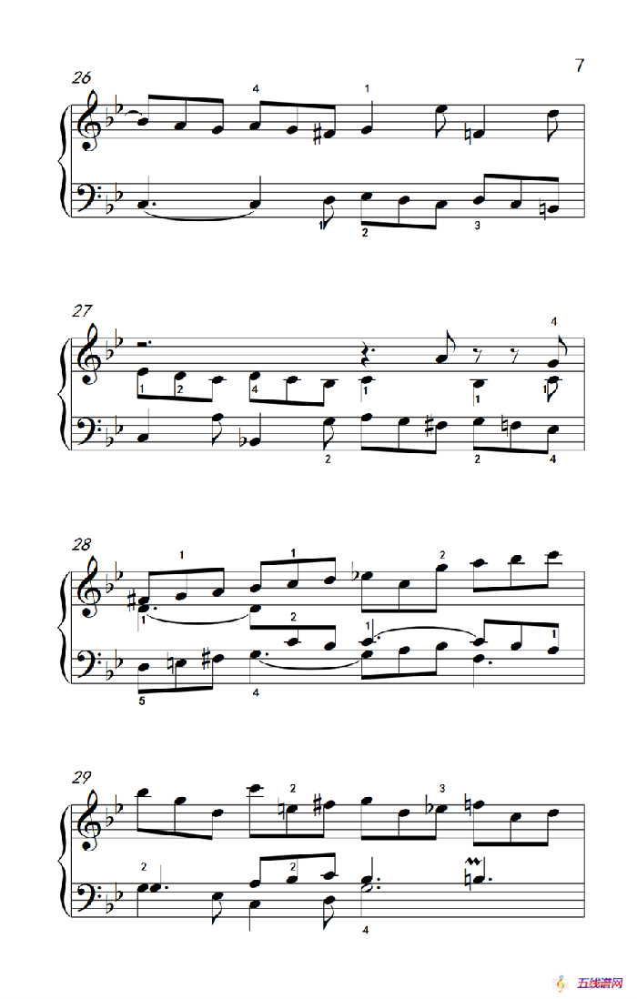 第九级1.吉格舞曲 选自《英国组曲》第三套（中央音乐学院 钢琴（业余）考级教程 7-9级）