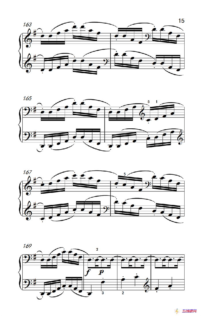 第九级2.G大调奏鸣曲 第一乐章 Op.31 No.1（中央音乐学院 钢琴（业余）考级教程 7-9级）