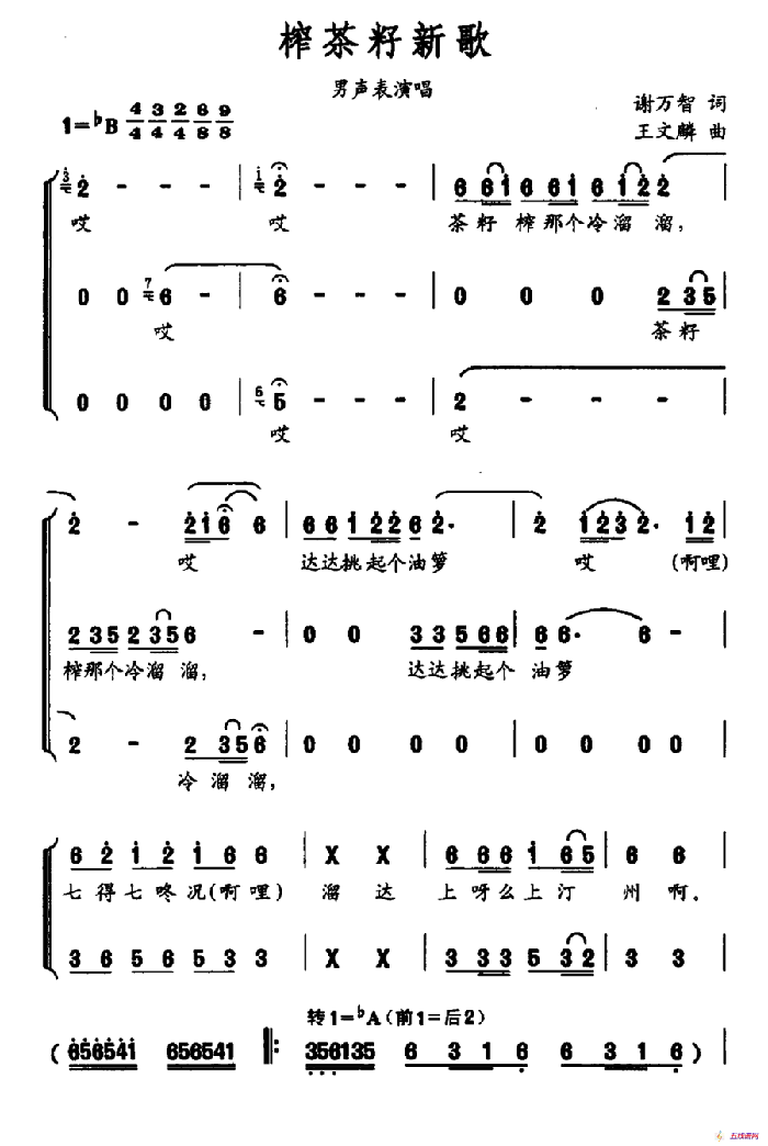 榨茶籽新歌