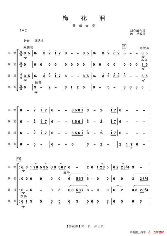 梅花泪（器乐合奏）