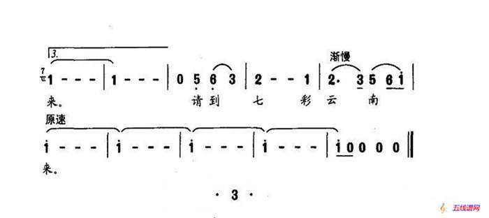 请到七彩云南来