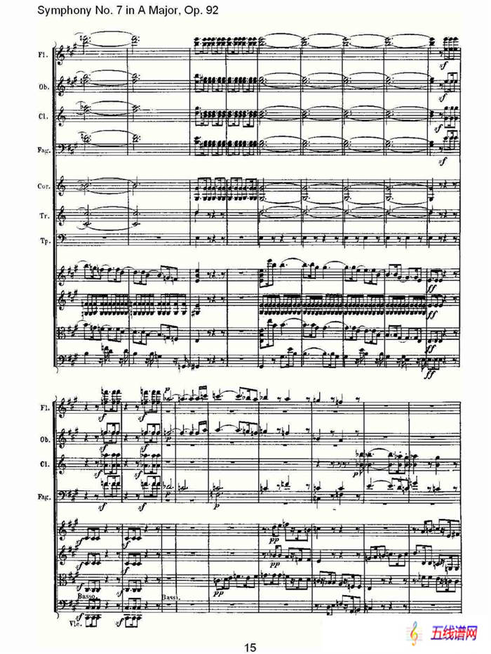 A大调第七交响曲 Op.92第一乐章