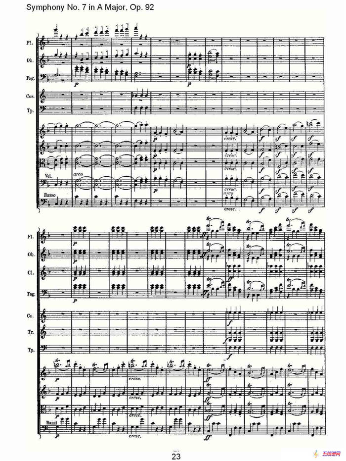 A大调第七交响曲 Op.92第三乐章
