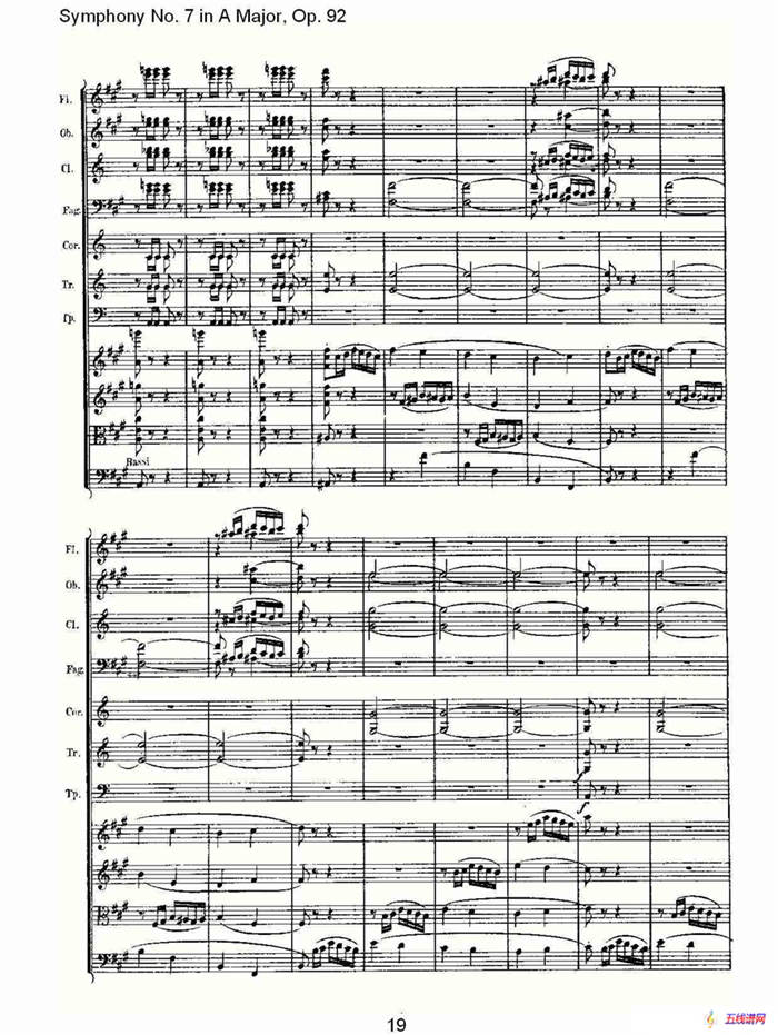 A大调第七交响曲 Op.92第四乐章