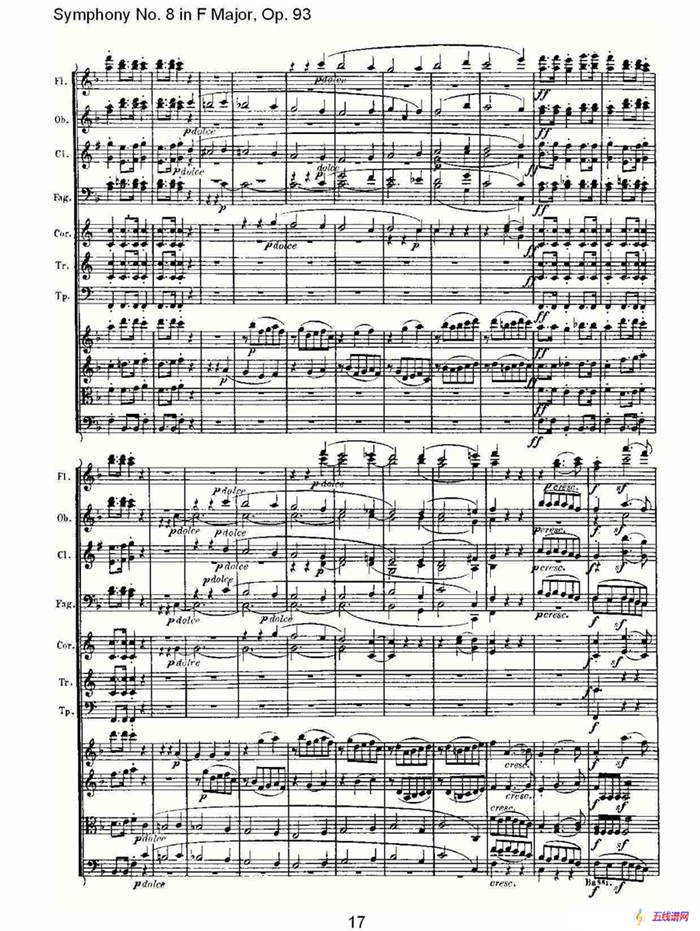 F大调第八交响曲 Op.93 第一乐章
