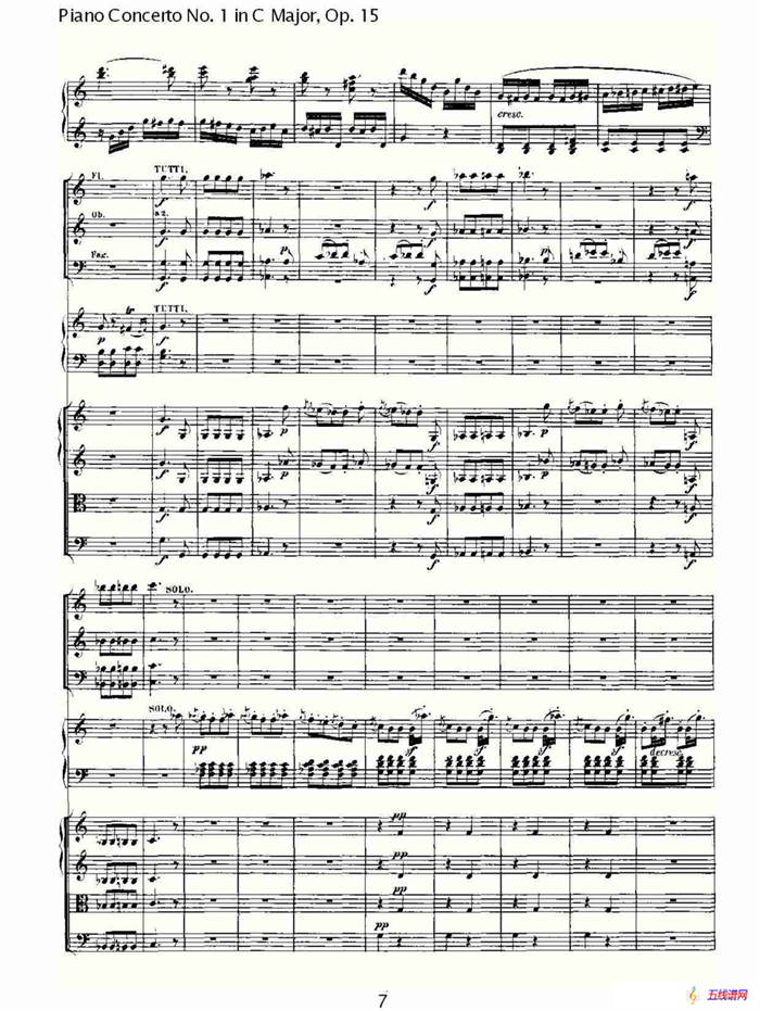 C大调钢琴第一协奏曲 Op.15 第三乐章
