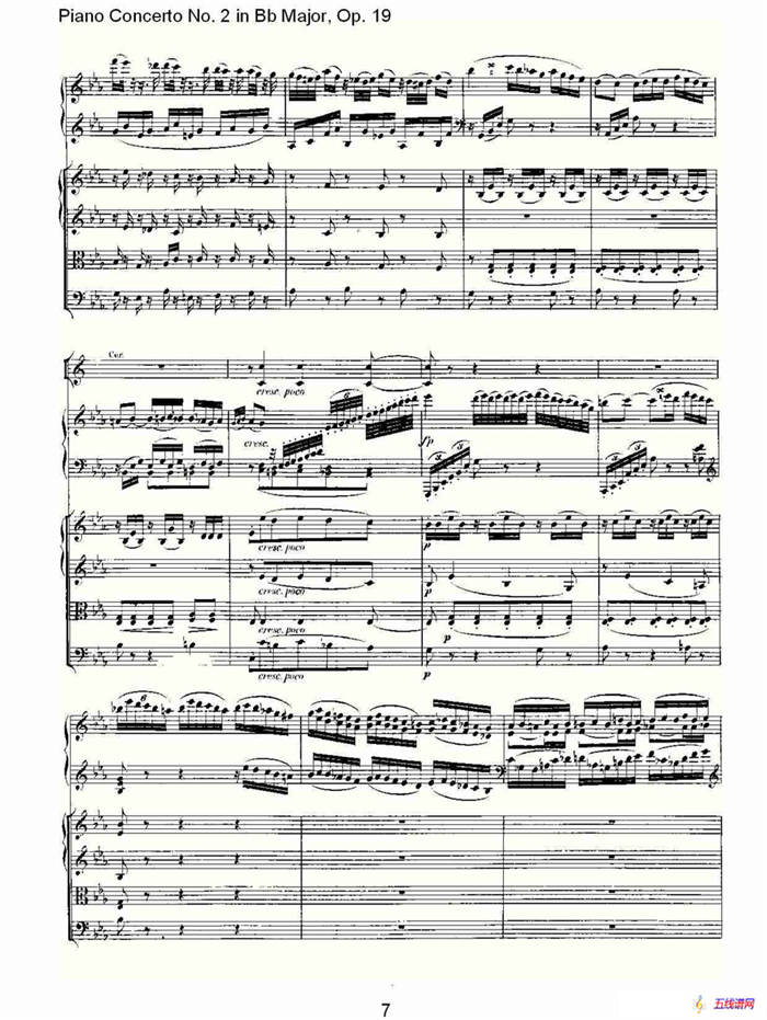 Bb大调钢琴第二协奏曲 Op. 19 第二乐章