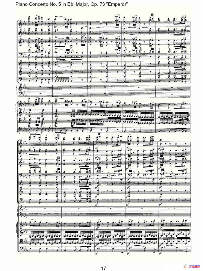 Eb大调钢琴第五协奏曲 Op.73“皇帝”第三乐章