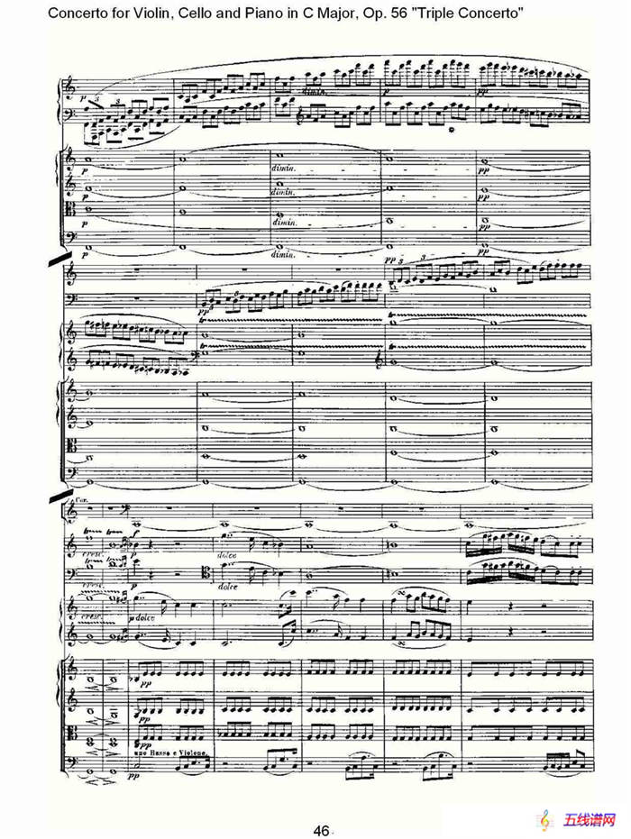 C大调大提琴与钢琴协奏曲Op.56第一（二）