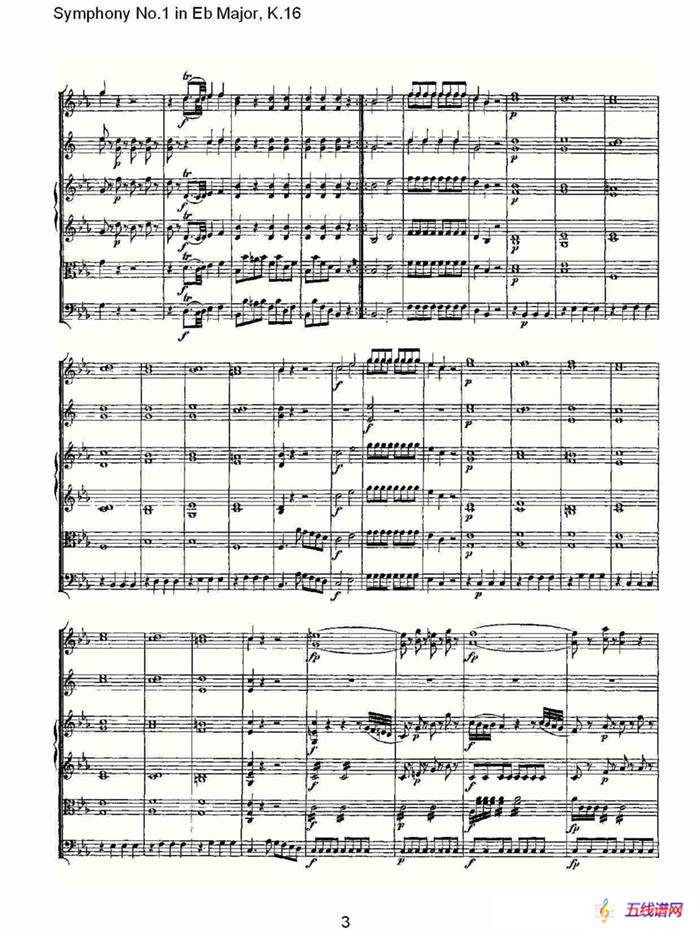 Symphony No.1 in Eb Major，K.16（Eb大调第一交响曲K.16）