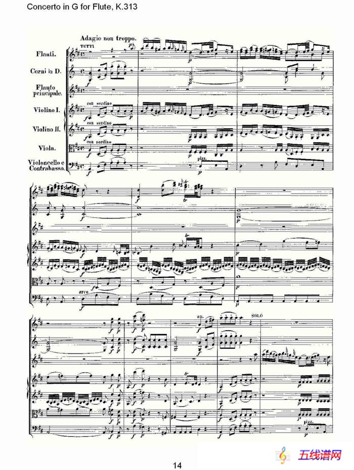 Concerto in G for Flute, K.313（G調長笛協奏曲, K.313）