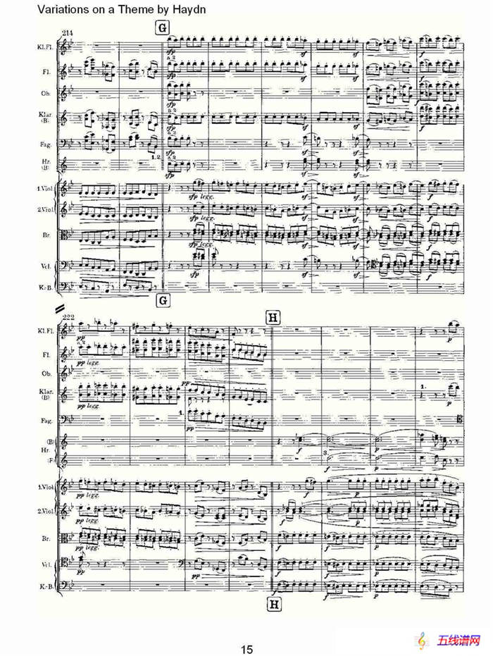 Variations on a Theme by Haydn   海顿主旋律变奏曲（一）