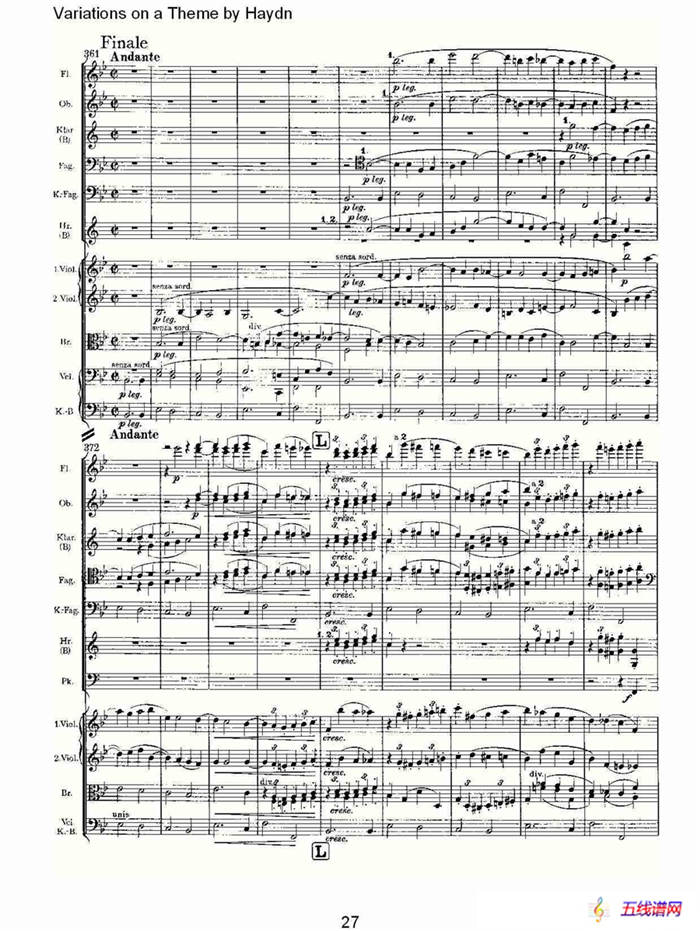 Variations on a Theme by Haydn   海顿主旋律变奏曲（一）