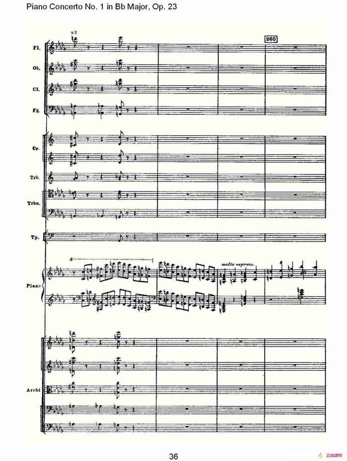 Bb大调第一钢琴协奏曲,Op.23第一乐章第一部（二）