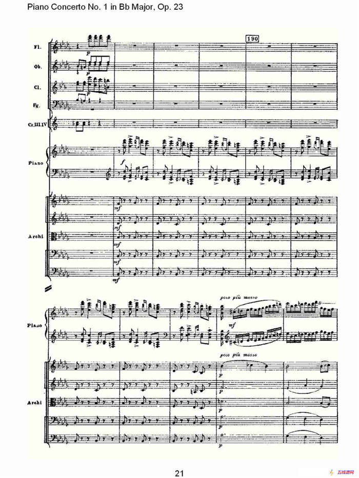 Bb大调第一钢琴协奏曲,Op.23第三乐章（一）