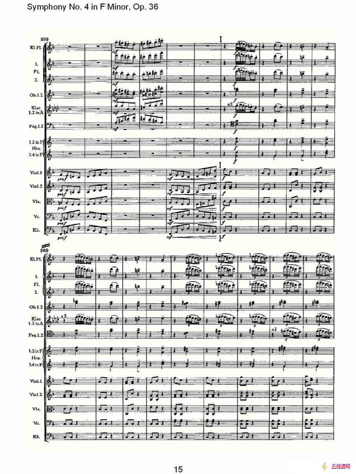 F小调第四交响曲,  Op. 36 第三乐章