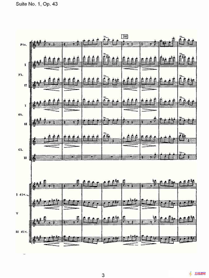 Suite No.1, Op.43   第一套曲,Op.43第四乐章