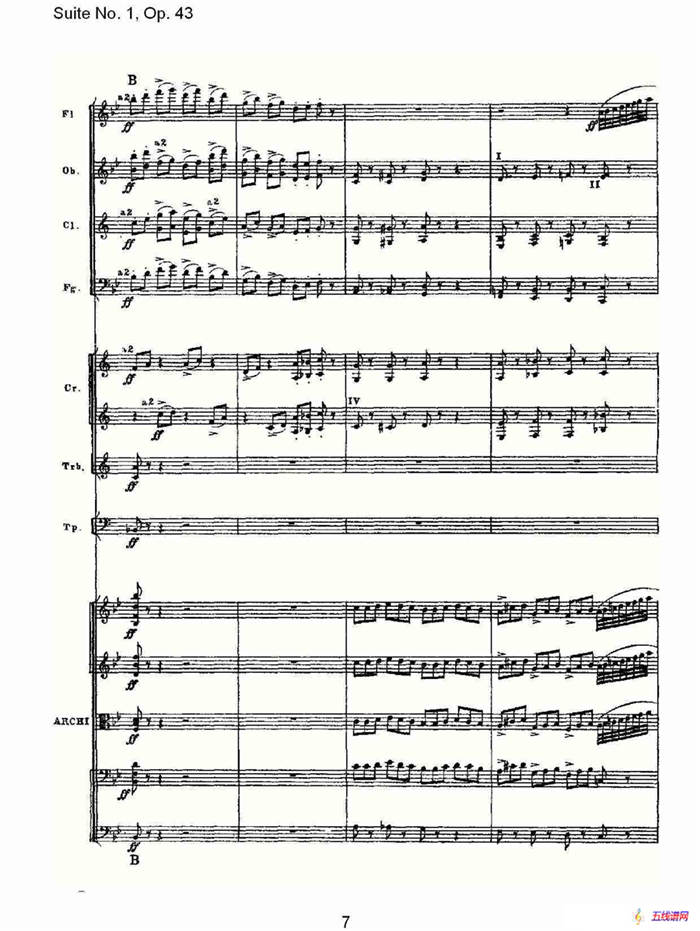 Suite No.1, Op.43   第一套曲,Op.43第五乐章（一）