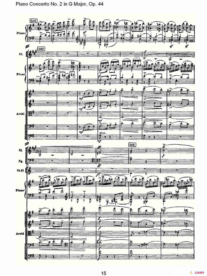 G大调第二钢琴协奏曲, Op.44第三乐章（一）