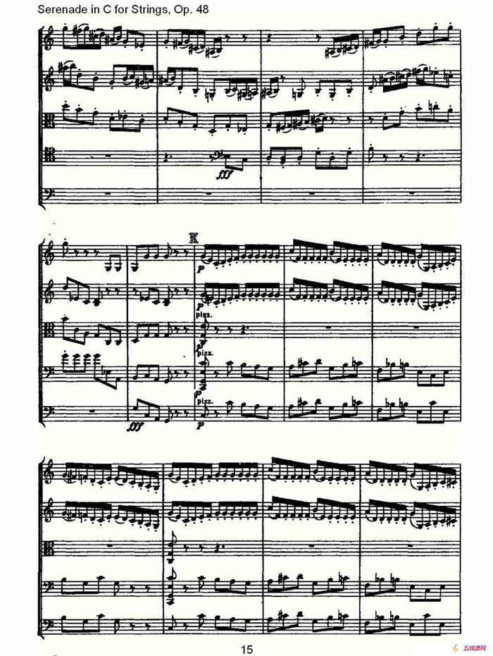 Serenade in C for Strings, Op.48  C调弦乐小夜曲，Op.48（一）