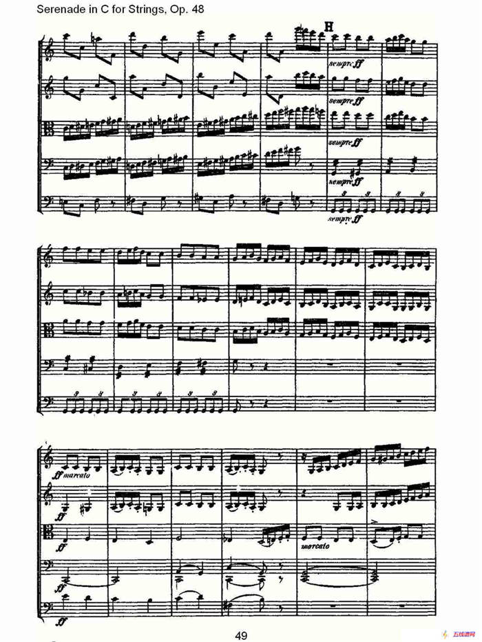 Serenade in C for Strings, Op.48  C调弦乐小夜曲，Op.48（二）