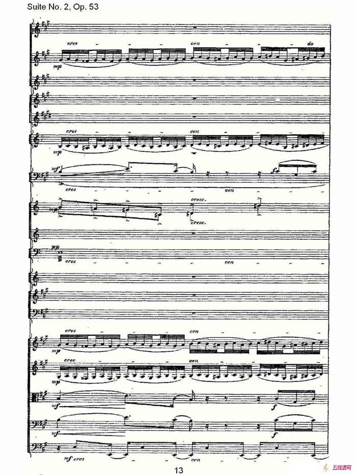 Suite No. 2, Op.53  第二套曲,Op.53第四乐章