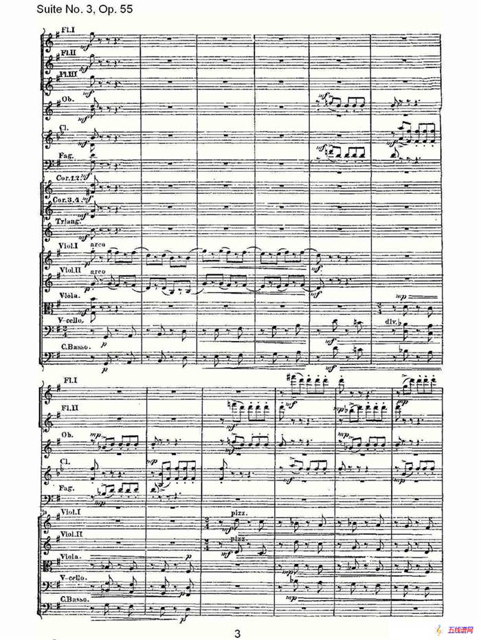 Suite No. 3, Op.55  第三套曲,Op.55第三樂章（一）