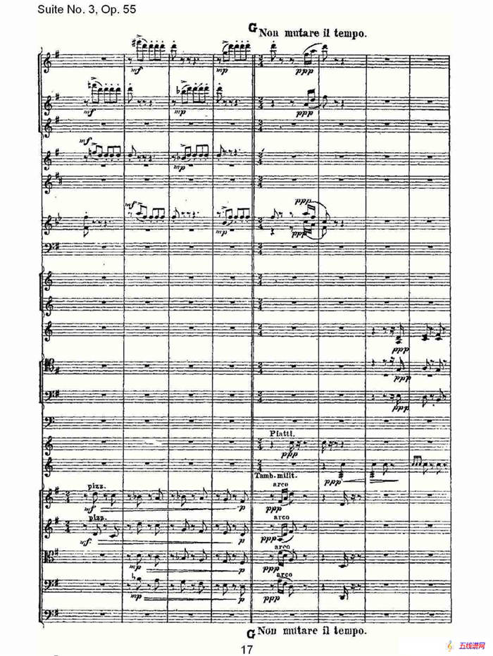 Suite No. 3, Op.55  第三套曲,Op.55第三樂章（一）