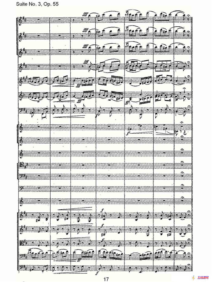 Suite No. 3, Op.55  第三套曲,Op.55第四乐章第一部（一）