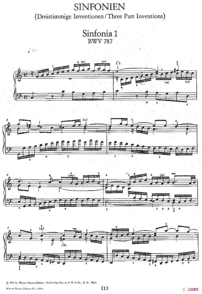 Sinfonia 1 BWV-787