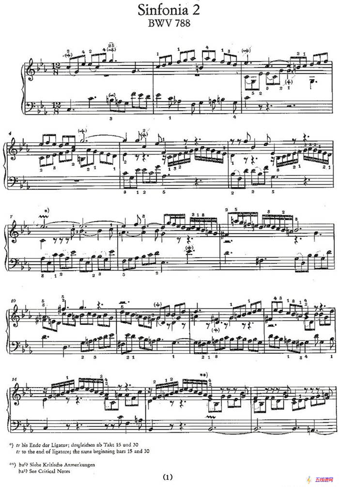 Sinfonia 2 BWV-788