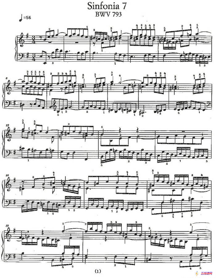 Sinfonia 7 BWV-793