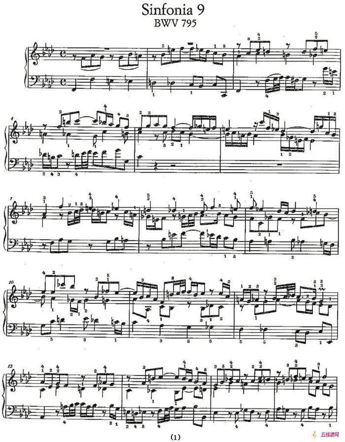 Sinfonia 9 BWV-795