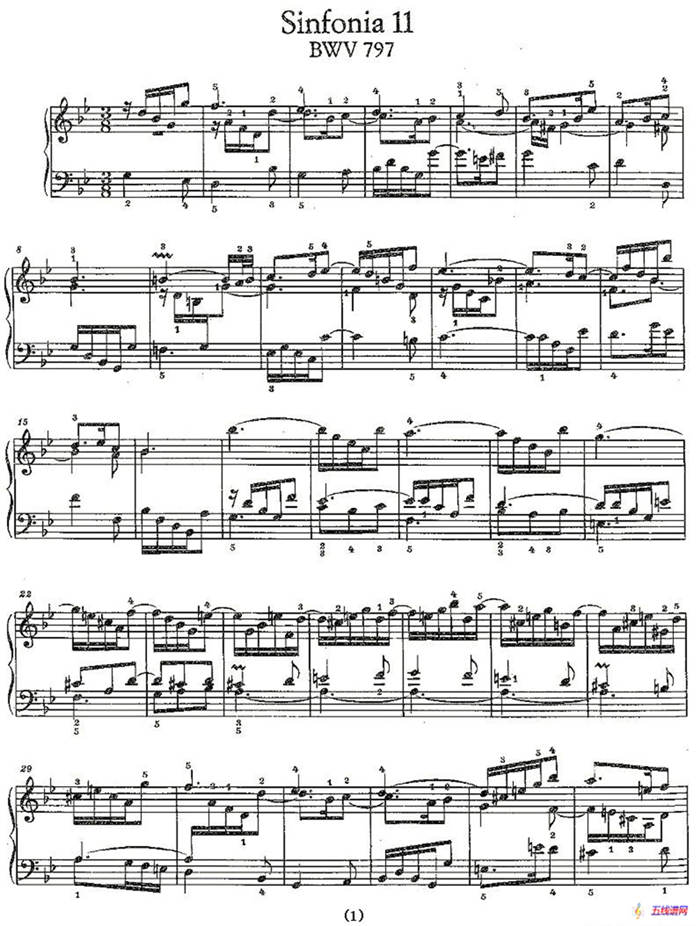 Sinfonia 11 BWV-797