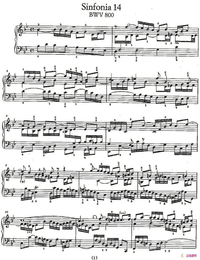 Sinfonia 14 BWV-800