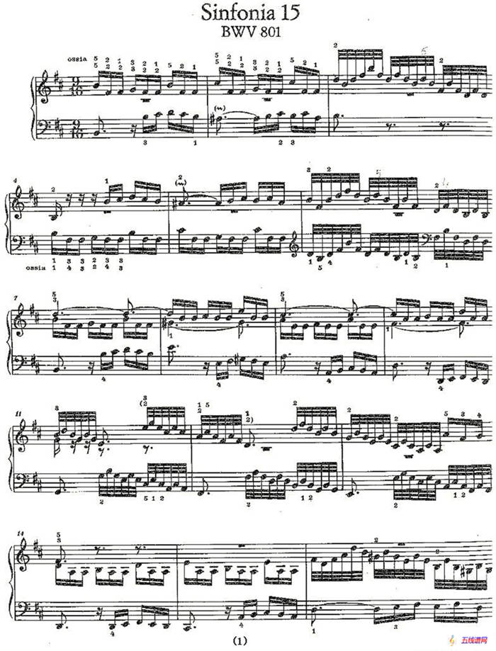 Sinfonia 15 BWV-801
